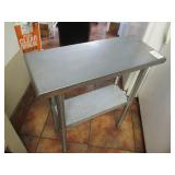 SS Work Table, 34Hx30Lx12D