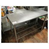 SS Work Table, 35Hx50Lx24D
