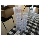 Lot of 10 Clear Tumblers