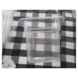 Lot of 5 Food Pans w/4 Lids