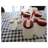 Lot of 9 Syrup Dispensers w/8 Lids