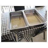 Lot of 2 Food Pans
