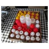 Lot of 40 Condiment Squeeze Containers