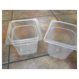Lot of 2 Food Pans