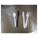Lot of 4 Boxes Plastic Silverware