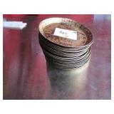 Lot of 23 Rimmed Round Baking Sheets, 7"