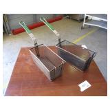 Lot of 2 Fryer Baskets