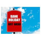 Bank Holiday Monday Nov 12!