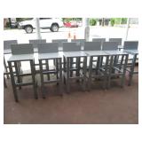 Lot of 12 Bar Chairs