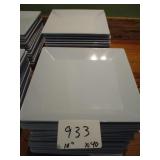 Lot of 40 Plates, 10" Square