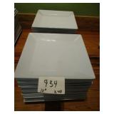 Lot of 40 Plates, 10" Square