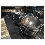 Lot of 33 Stainless Steel Bowls, 7.5"