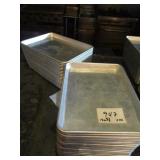 Lot of 40 Metal Trays, 13x9.5"