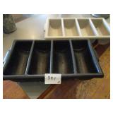 Lot of 2 Silverware Trays