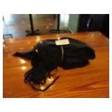 Lot of 10 Black Cloth Aprons