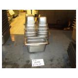 Lot of 17 Stainless Steel Food Pans
