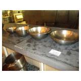 Lot of 10 Stainless Steel Bowls