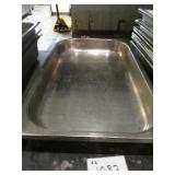 Lot of 2 Stainless Steel Food Pans