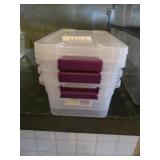 Lot of 3 Totes w/Lids