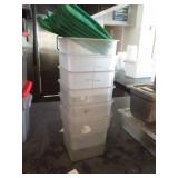 Lot of 6 Food Containers, 3.5 qt