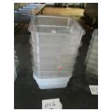 Lot of 6 Food Containers