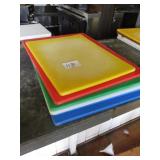 Lot of 6 Cutting Boards, Colored