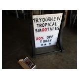 Sidewalk Marquis w/Letters