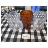 Lot of 3 Beverage Pitchers