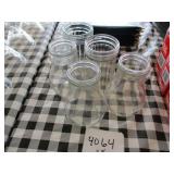Lot of 5 Glass Containers