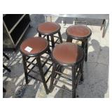 Lot of 4 Bar Stools