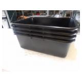 Black Parade Plastic Containers  22x15x7