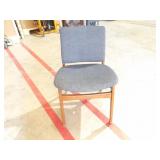 Bid X4 Nice Blue Cushioned Chairs