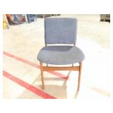 Bid X4 Nice Blue Cushioned Chairs