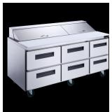 DSP72-30M-D6 72' Salad Prep (MEGA TOP) Retail$3980