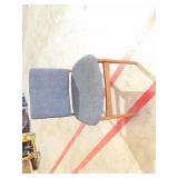 Bid X5 Nice Blue Cushioned Chairs