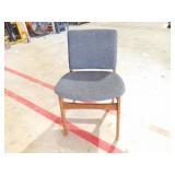 Bid X4 Nice Blue Cushioned Chairs