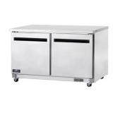 New 60' 2 Solid Door Undercounter Refrig AUC60F
