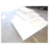 Wooden Stair Step Display Stand 45x41'