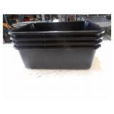 Black Parade Plastic Containers  22x15x7