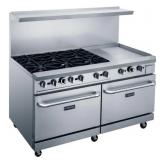 DCR60-6B24GM 60" With Six Open Burners & 24" Gri