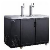 DKB60-M2 60" Kegerator - Solid Door - (HINGED DOO