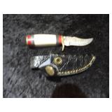 Custom Handmade Damascus Steel Hunting Knife 6'