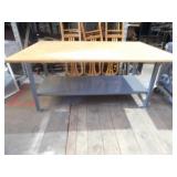 Butcher Block Table 72x47x38'