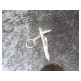 Custom Handmade Damascus Steel Keychain Knife 4'