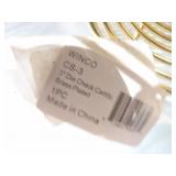 Bid X6: 3' Brass Plated Dia Check Caddies