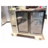 New With Warranty Glass 2-Door Back Bar Cooler48"