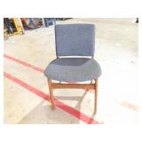 Bid X4 Nice Blue Cushioned Chairs