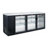New With Warranty Back Bar Cooler 72"