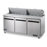 New 3 Door Sandwich Prep Table 72" S&D
