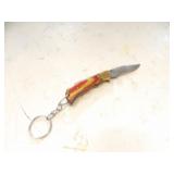 Custom Handmade Damascus Steel Keychain Knife New